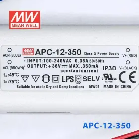 Apc-12-350 Mean Well 650311547642 Power Supply 12w 350ma