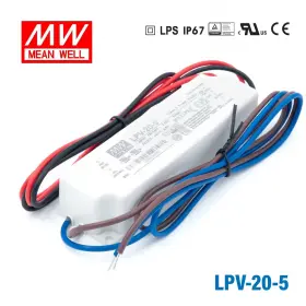Lpv-20-5 Mean Well 650311549332 Power Supply 20w 5v - New