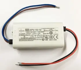 Apv-16-12 Mean Well 16watt Power Supply 12v Dc Out 100-240 Vac In Led Driver