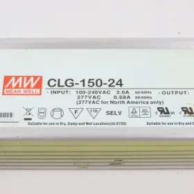 Clg-150-24 Mean Well 24vdc 6.3a Power Supply 100-240/277vac 2.0/0.68a Input #2