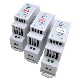 Dr-15-12 Mean Well Lot Of 3 Single Output Power Supply 100-240vac In 12vdc Out