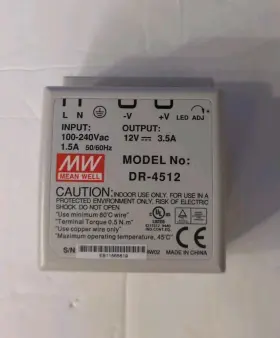 Dr-4512 Mean Well 12v Switch Power Supply # 1pcs New In Box