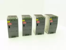 Dr-120-24 Mean Well Dr12024 Power Supply 1ph 120vac 3.3a/240vac 2a In 24vdc 5a Lot Of 4