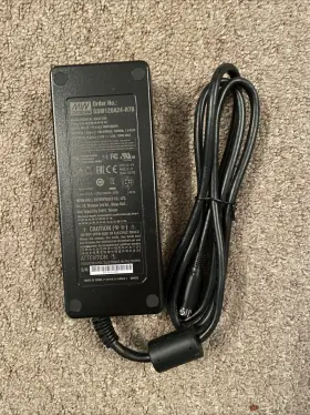 Gsm120a24-r7b Mean Well Used Ac/dc Medical Adapter 120a / 24v