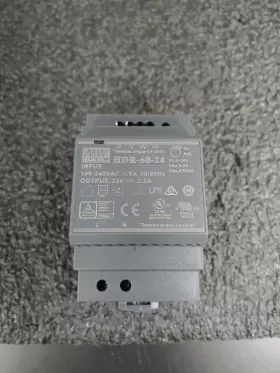 Hdr-60-24 Mean Well 24v 2.5a Output Din Ultra Slim Power Supply
