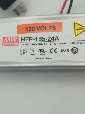Hep-185-24a Mean Well Power Supply Input 100-240vac 2.1a Output 24vdc 7.8a #2