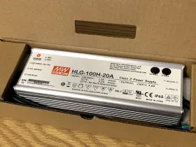 Hlg-100h-20a Mean Well Adjustible Led Driver 20v Ip67 Cc / Cv 4.8a 96w