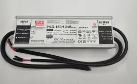 Hlg-150h-24b Mean Well 150w 24v 6.3a Led Driver Power Supply Ip67 Dimmable