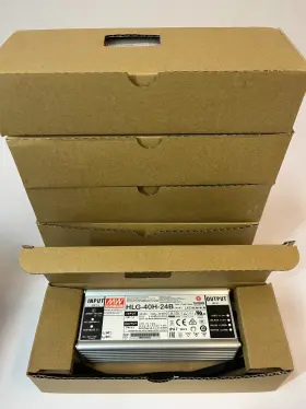 Hlg-40h-24b Mean Well Lot Of 6 24v 40w 1.67a Ip67 Led Power Supplies Hlg-40h-24b Mean Well Lot Of 6 24v 40w 1.67a Ip67 Led Power Supplies