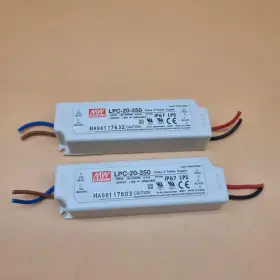 Lpc-20-350 Mean Well 17w 350ma 9 48vdc Constant Current Led Power Supply Ip67 #3