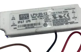 Lpv-20-12 Mean Well Mw Power Supply Class-2 20w 12v Lpv2012