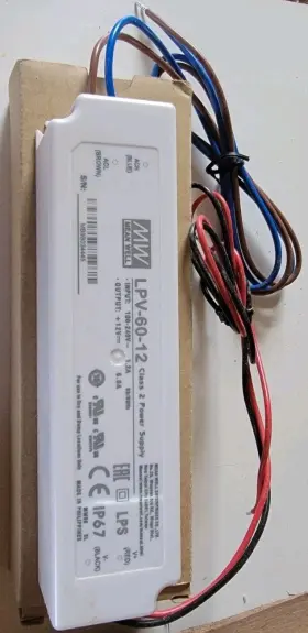 Lpv-60-12 Mean Well Lvp-60-12 Sealed Panel Mount Lpv Series Ac-dc Power Supply New