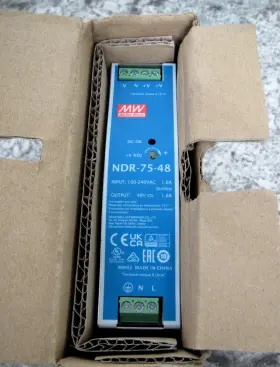 Ndr-75-48 Mean Well New 100-240vac 1.6a / 48v 75w Ac-dc Power Supply