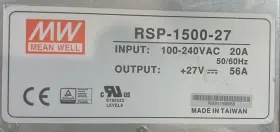 Rsp-1500-27 Mean Well Ac To Dc Enclosed Switching Power Supply