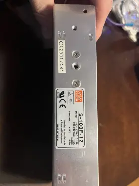 S-100f-12 Mean Well Power Supply Model 12v 8.5a