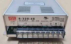 S-320-48 Mean Well Preowned Switching Power Supply 48vdc 100-120vac Warranty #2