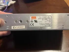 S-100f-5 Mean Well S100f5 Dc Switching Power Supply 100-240vac Input 5vdc 20a