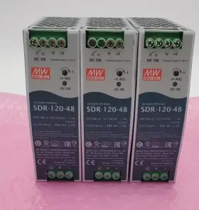 Sdr-120-48 Mean Well Sdr-480-48 Industrial Din Rail Power Supply Lot Of 3