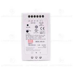 Mdr-100-24 Meanwell 742803046846 100w 24vdc 4a 115/230vac Din Rail Power Supply