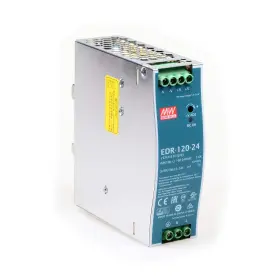 Edr-120-24 Meanwell 744110074956 Din Rail Power Supply 120w 24v Dc 5a Ac/dc Industrial