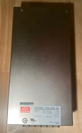 Se-600-48 Meanwell 959687370880 Mean Well Ac To Dc Power Supply Single Output 48v 12.5 Amp 600w