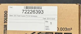 72226393 Mettler Toledo 560 Power Supply Pcb And Harness Factory Sealed New