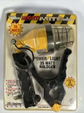 L-855 Mighty Mite 35 Watt Halogen Power Light With Over Hang Hook And Clamps