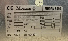 Mdmw-wp36l1-4003 Moeller Mdmw-wp36l1-4003/sond3356 Modan 6000 Power Box 400vac 400a #3