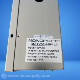 M-12vdc-16p Monoprice M-12vdc-16p/10a 16 Channel Cctv Camera Power Supply Fnip #3