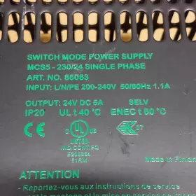 Mcs5-230 Murr Elektronik Mcs5-230/24 Single Phase Switch Mode Power Supply 85083 24vdc #2