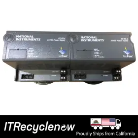 Fp-ps-4 National Instruments Lot Of 2x 24 Vdc Fieldpoint Power Supply Din Rail Mount 18w
