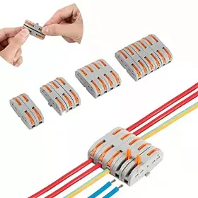 Idong003 Nc Lever Wire Connectors. One To Quick Terminal Block Compact Conductor