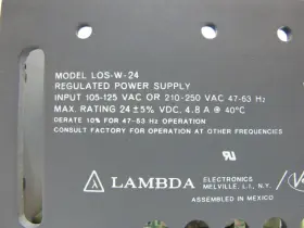 Los-w-24 Nemic Lambda Power Supply 24 Vdc 50/60 Hz 4.8 Amp Losw24 Ps Veeco 24v #2