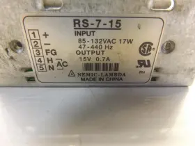 Rs-7-15 Nemic Lambda Power Supply T51244 #3