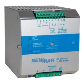 Din-ups-24-10 Newmar - Din Rail Mount Dc Ups Power System Input 115/230 Vac
