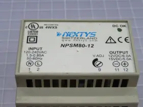 Npsm80-12 Nextys Din Mount Power Supply T249526 #3