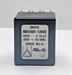 Sk01d2e-12033 Okaya Rc Snubber 3-phase Delta 250v 0.33 F 120