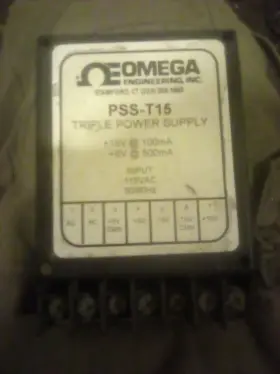 Pss-d12b Omega Pss-t15 Triple Power Supply Input 115vac 50/60hz Out 15v /100 Ma