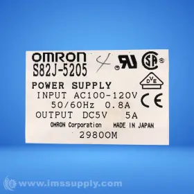 Ac100-120v Omron S82j-5205 Power Supply Input 50/60hz 0.8a Usip #2