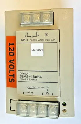 S8vs-18024 Omron Power Supply 50/60hz 240vac 2.9a