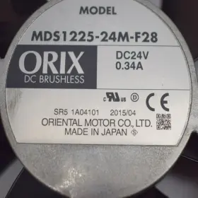 Mds1225-24m-f28 Oriental Motor/orix Lot Of 2 Dc Axial Cooling Fans 24vdc 120mm X 25mm #3
