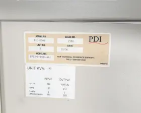 Pp13-4-1500-641 Pdi Power Pak M-4 Monitor Distribution Unit 480v 180a 3pha #3
