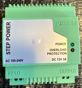 Step-ps-100-240ac Phoenix Contact 2938921 New 12 Vdc Power Supply Step-ps-100-240ac/12dc/3