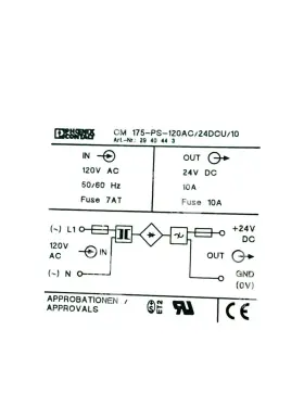 Cm-175-ps-120ac Phoenix Contact Cm-175-ps-120ac/24dcu/10 Cm 175-ps-120ac/24dcu/10 #3