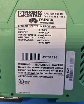Rad-ism-900-tx Phoenix Contact Omnex Spread Spectrum Transmitter #3