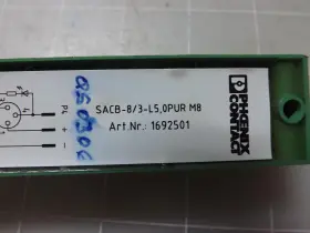 3-l50pur Phoenix Contact Sacb-8/3-l5 Lot Of 10 Sacb-8/3-l50pur M8 1692501 Cable Sensor T51001 #3