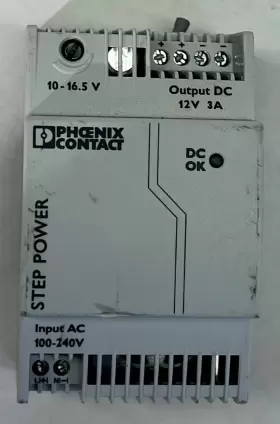 Phoenix Contact Step-ps/1ac/12dc/3 Industrial 12v 3a Dc Power Supply Din Rail Current Regulated #2