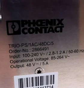 Phoenix Contact Trio-ps/1ac/48dc/5 Power Supply 85-264vac 5a 240w 48vdc #2