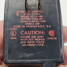 Icc-2-1000 Pines Of America Battery Charger Atv Monza Super Police Guc #3