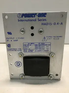 Had15-0.4-a Power One Supply Used #112402 #2